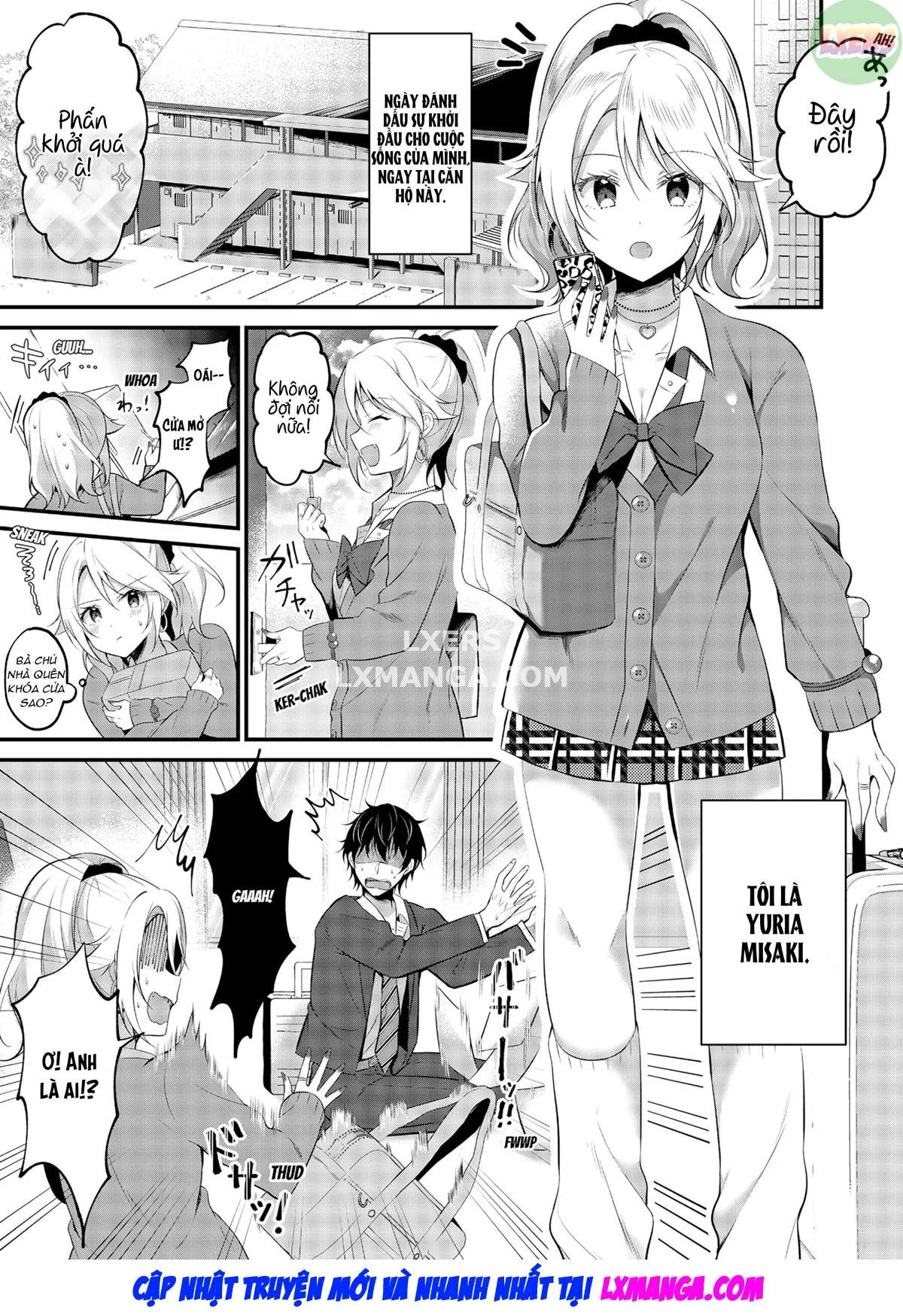HentaiVN.net - Ảnh 4 - My One Room, 35,000 Yen Apartment Comes With A Highschool GAL?! - Chap 1