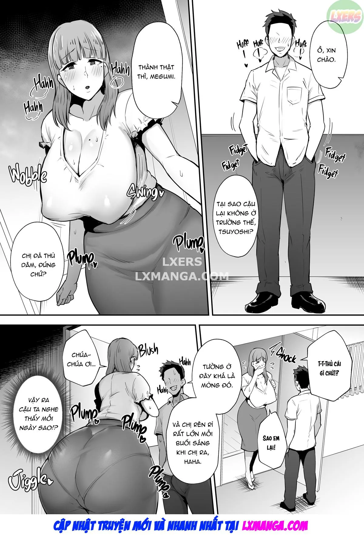 HentaiVN.net - Ảnh 10 - Netorareta Bakunyuu Ottori Tsuma Megumi - Chap 1