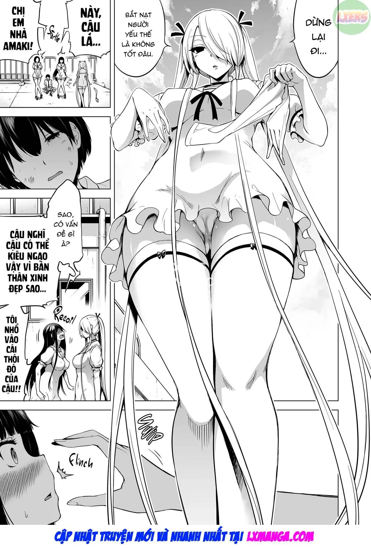 HentaiVN.net - Ảnh 22 - Boku ni Shika Furenai Succubus Sanshimai ni Shiborareru Hanashi - Oneshot