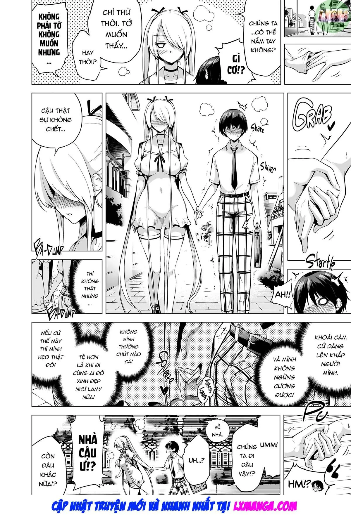 HentaiVN.net - Ảnh 29 - Boku ni Shika Furenai Succubus Sanshimai ni Shiborareru Hanashi - Oneshot