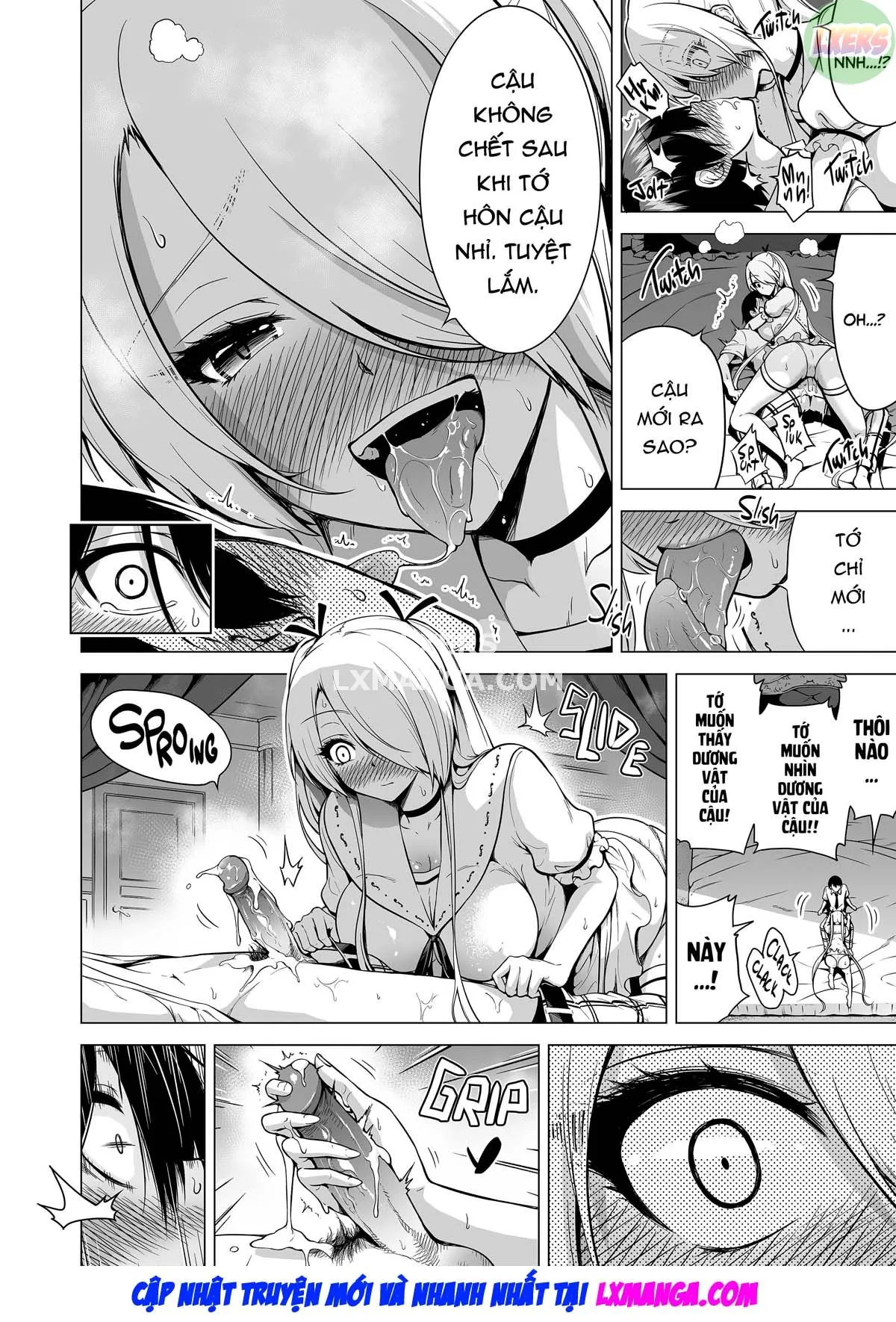 HentaiVN.net - Ảnh 37 - Boku ni Shika Furenai Succubus Sanshimai ni Shiborareru Hanashi - Oneshot