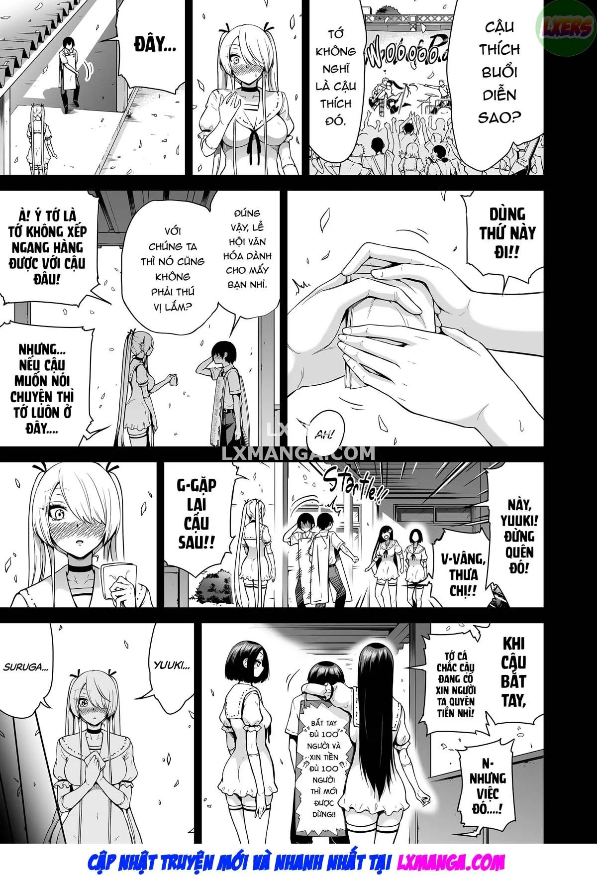 HentaiVN.net - Ảnh 76 - Boku ni Shika Furenai Succubus Sanshimai ni Shiborareru Hanashi - Oneshot
