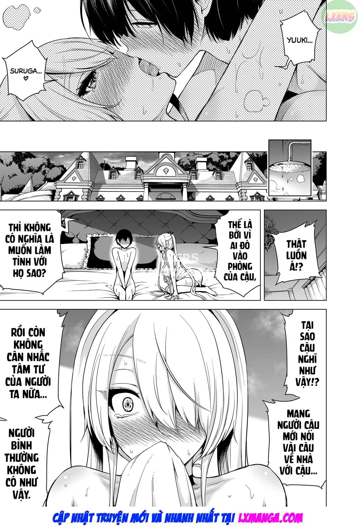 HentaiVN.net - Ảnh 82 - Boku ni Shika Furenai Succubus Sanshimai ni Shiborareru Hanashi - Oneshot