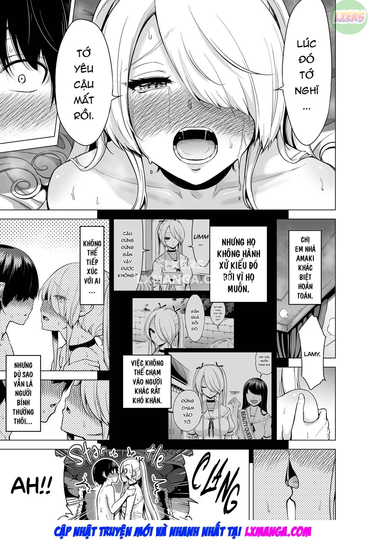 HentaiVN.net - Ảnh 84 - Boku ni Shika Furenai Succubus Sanshimai ni Shiborareru Hanashi - Oneshot