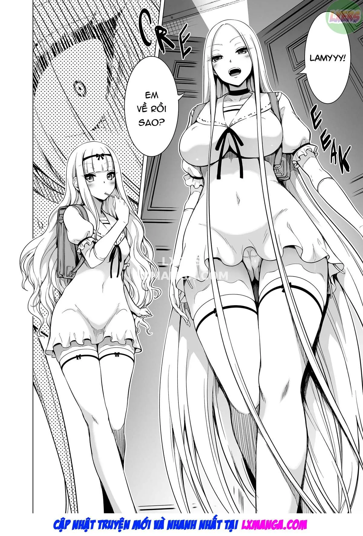 HentaiVN.net - Ảnh 85 - Boku ni Shika Furenai Succubus Sanshimai ni Shiborareru Hanashi - Oneshot