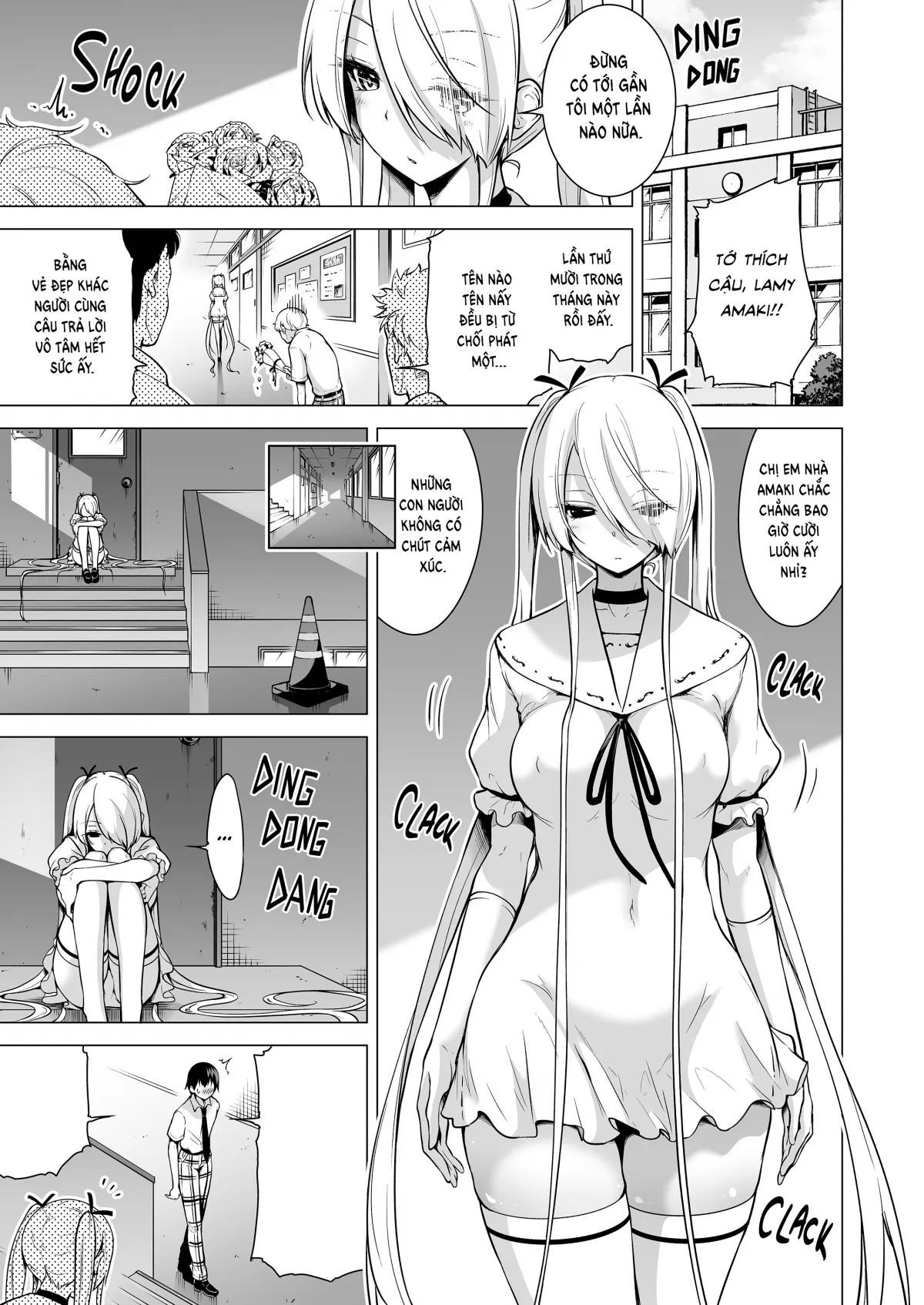 HentaiVN.net - Ảnh 43 - Boku ni Shika Furenai Succubus Sanshimai ni Shiborareru Hanashi - Chap 2