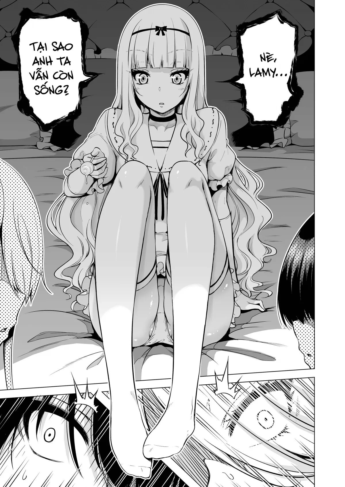 HentaiVN.net - Ảnh 5 - Boku ni Shika Furenai Succubus Sanshimai ni Shiborareru Hanashi - Chap 2