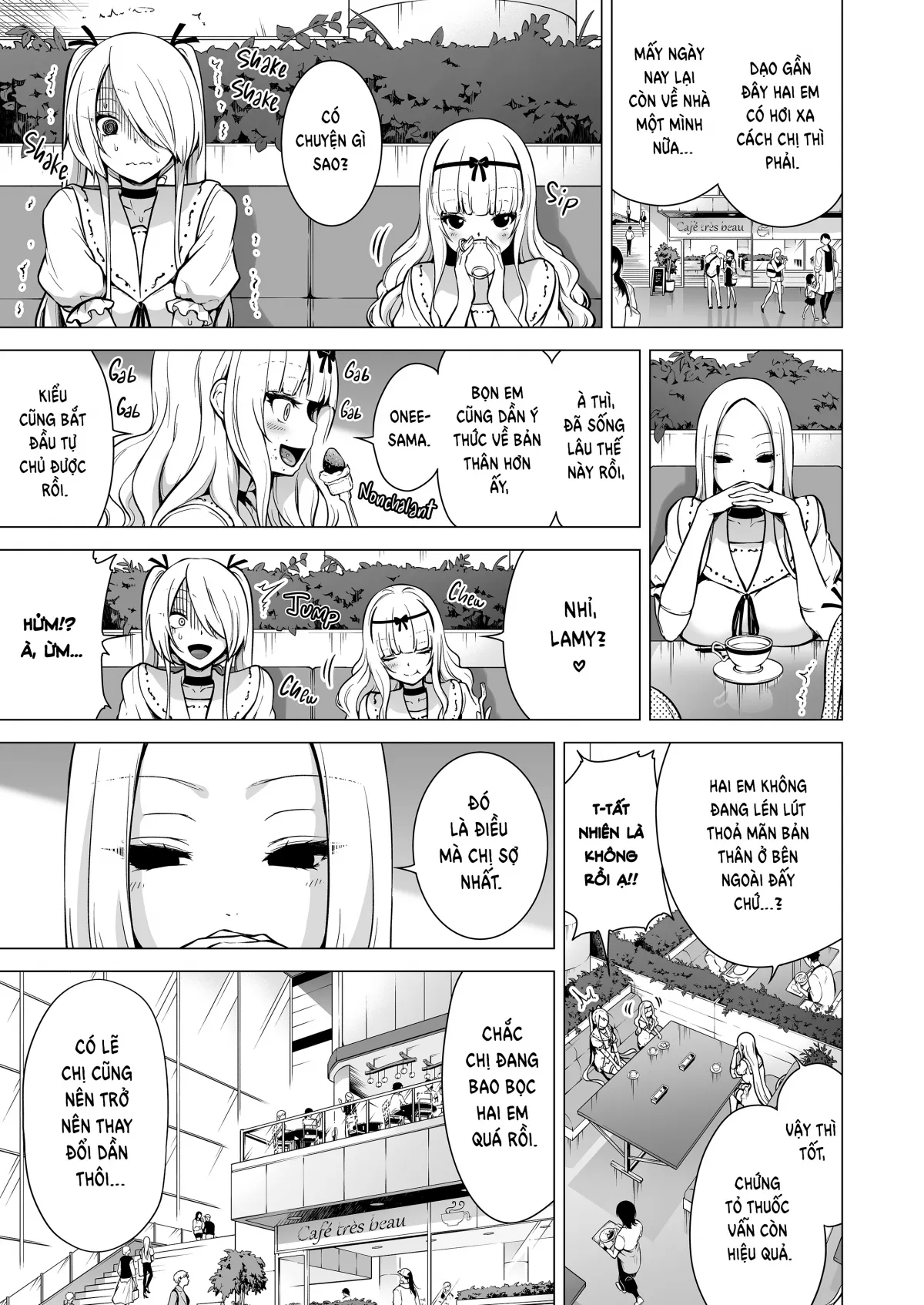 HentaiVN.net - Ảnh 67 - Boku ni Shika Furenai Succubus Sanshimai ni Shiborareru Hanashi - Chap 2