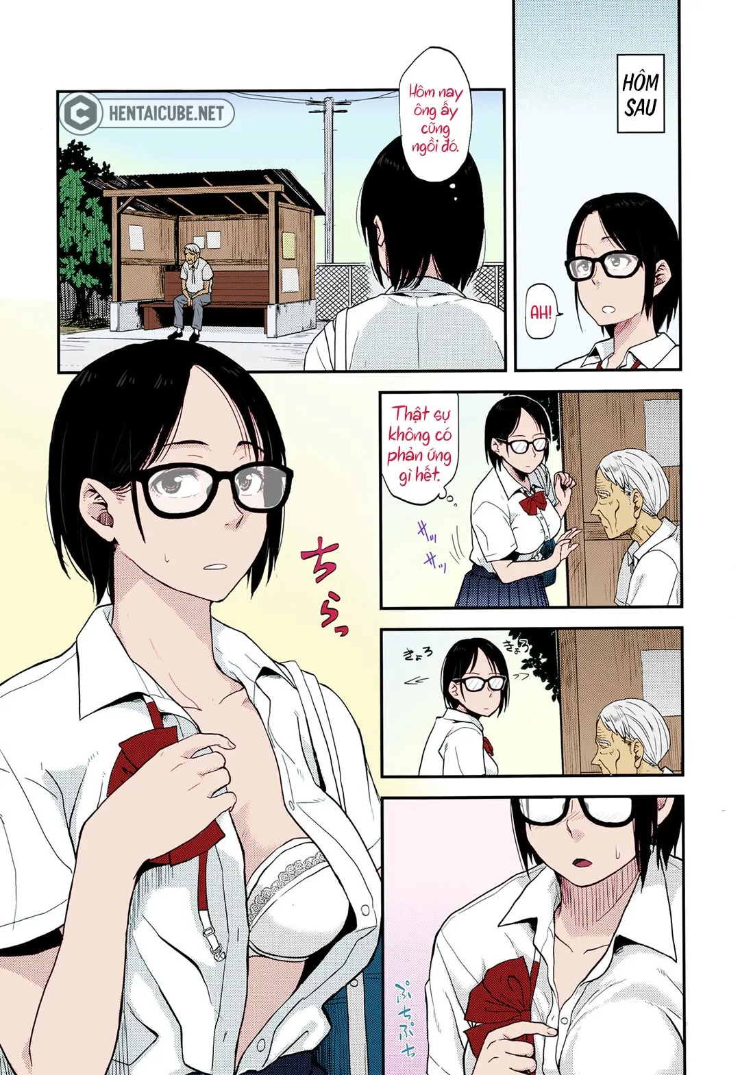 HentaiVN.net - Ảnh 6 - Sayako tại trạm xe bus [Sayako at the Bus Stop!] - Oneshot