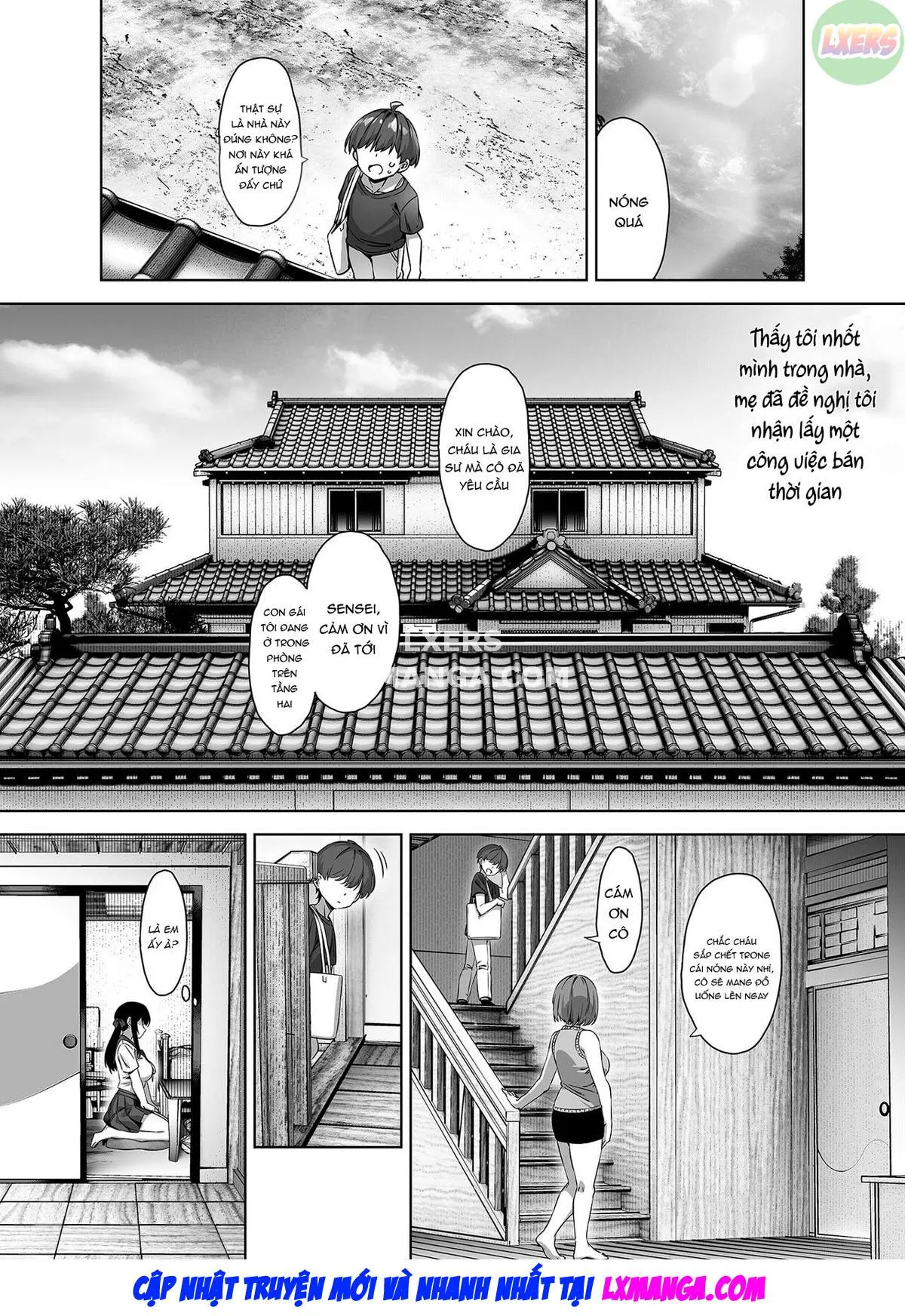 HentaiVN.net - Ảnh 5 - Natsu to Inaka to Yuuwaku shite kuru Dekkai Oshiego - Oneshot