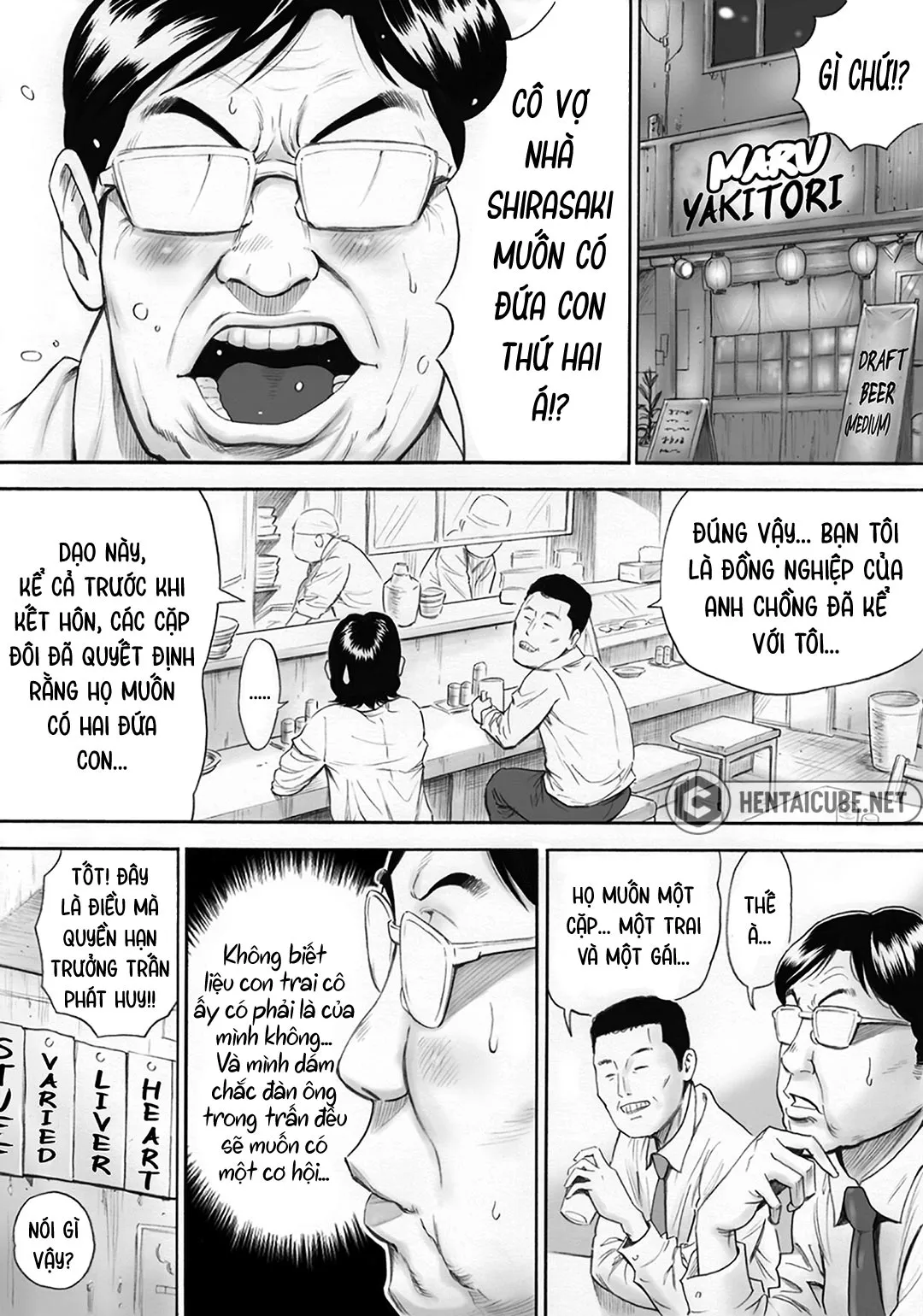 HentaiVN.net - Ảnh 4 - Toàn thị trấn giúp một người vợ có thai [Aka-chan ga Hoshii Hitozuma o Chounai Minna de Haramaseyou; Let The Whole Town Impregnate A Wife Who Wants A Child] - Chap 2 - [END]