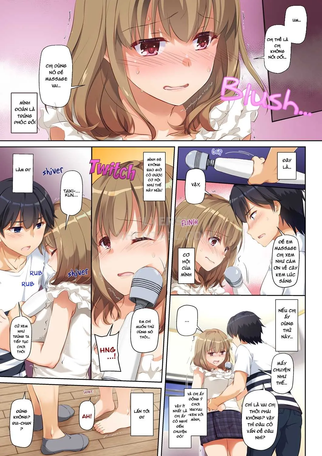 HentaiVN.net - Ảnh 13 - Hitozuma Osananajimi to Hitonatsu no Dekigoto [人妻幼馴染とひと夏のできごと] - Chap 1