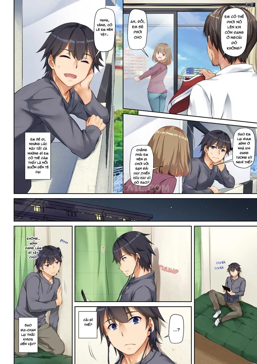 HentaiVN.net - Ảnh 4 - Hitozuma Osananajimi to Hitonatsu no Dekigoto [人妻幼馴染とひと夏のできごと] - Chap 1