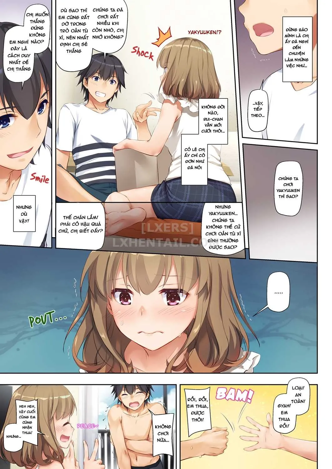 HentaiVN.net - Ảnh 9 - Hitozuma Osananajimi to Hitonatsu no Dekigoto [人妻幼馴染とひと夏のできごと] - Chap 1