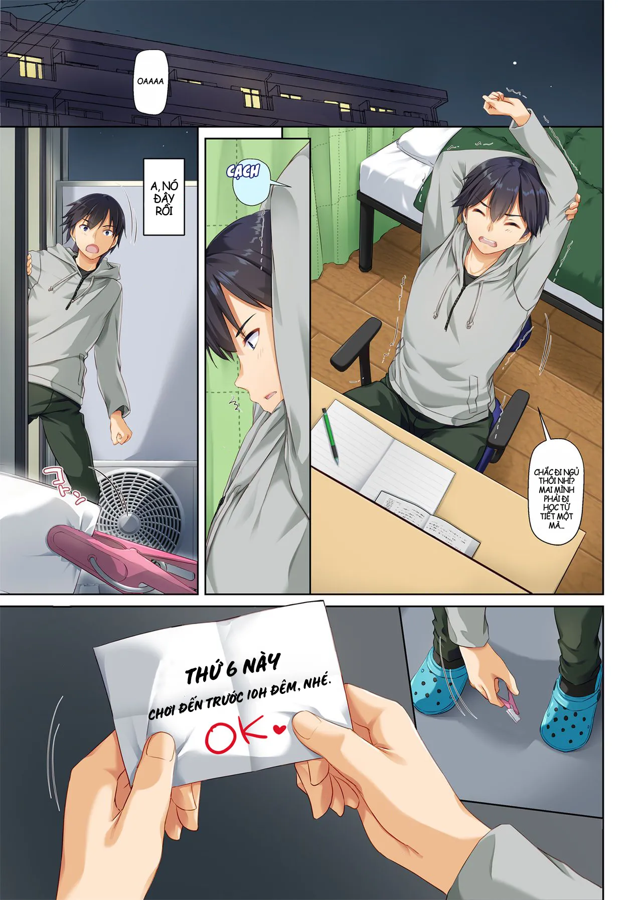 HentaiVN.net - Ảnh 3 - Hitozuma Osananajimi to Hitonatsu no Dekigoto [人妻幼馴染とひと夏のできごと] - Chap 2