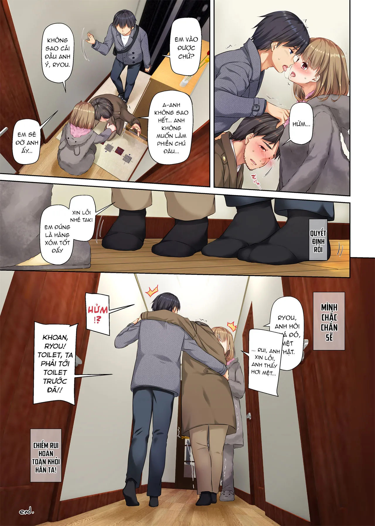 HentaiVN.net - Ảnh 62 - Hitozuma Osananajimi to Hitonatsu no Dekigoto [人妻幼馴染とひと夏のできごと] - Chap 2