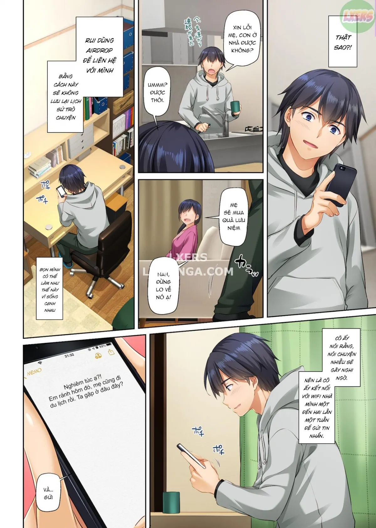 HentaiVN.net - Ảnh 17 - Hitozuma Osananajimi to Hitonatsu no Dekigoto [人妻幼馴染とひと夏のできごと] - Chap 3
