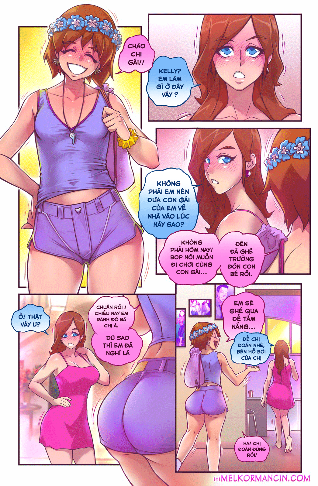 HentaiVN.net - Ảnh 9 - The Naughty in Law Animated - Chap 2