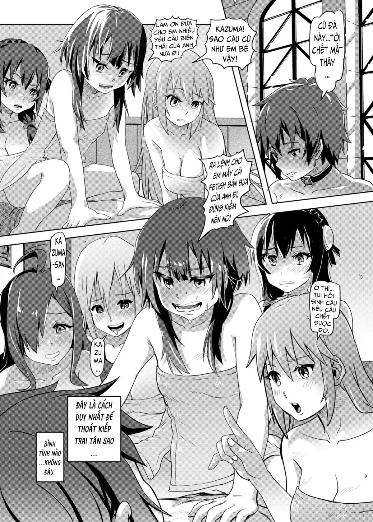 HentaiVN.net - Ảnh 8 - Kazuma và Cái Vòng Thắt Cổ [Kono Suarashii Choker ni ; To This Wonderful Choker] - Chap 1