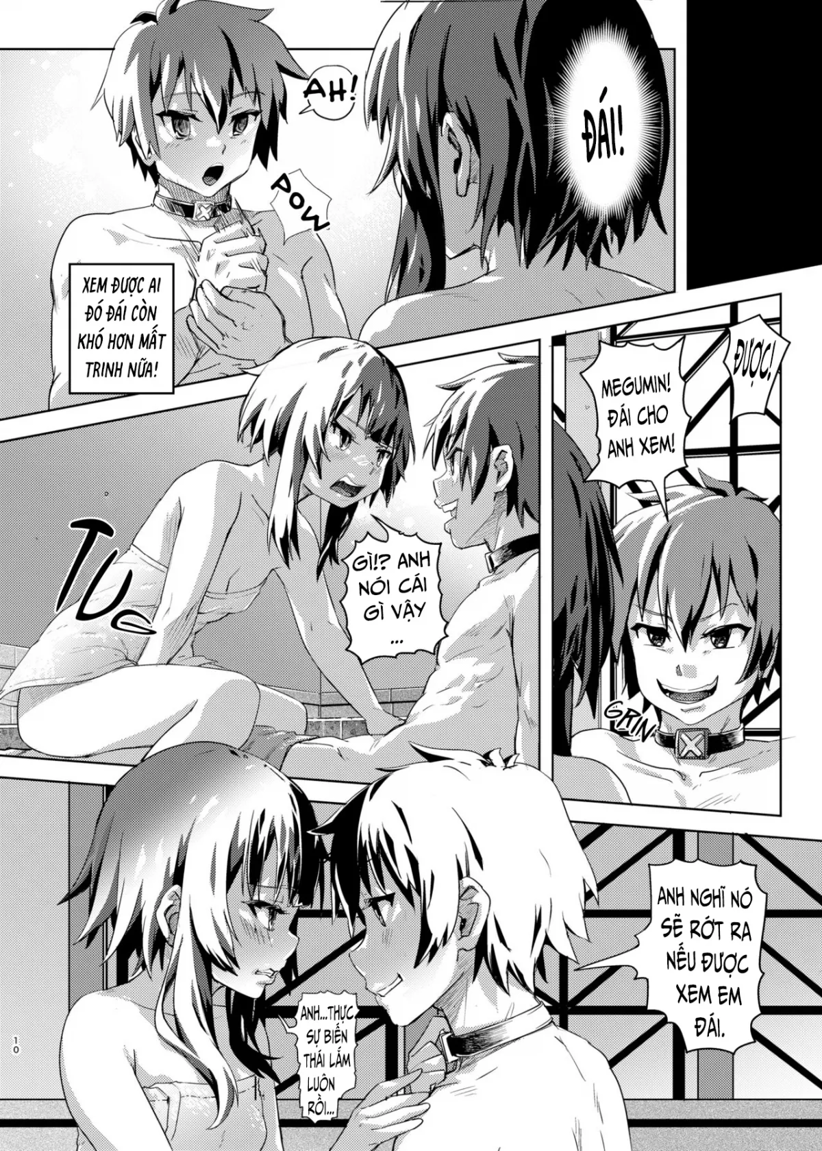 HentaiVN.net - Ảnh 9 - Kazuma và Cái Vòng Thắt Cổ [Kono Suarashii Choker ni ; To This Wonderful Choker] - Chap 1
