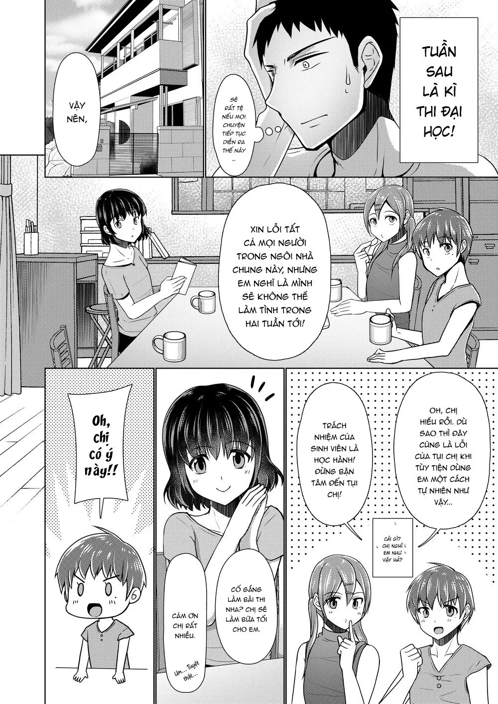 HentaiVN.net - Ảnh 6 - Share House! x Share Penis!! Final - Chap 1