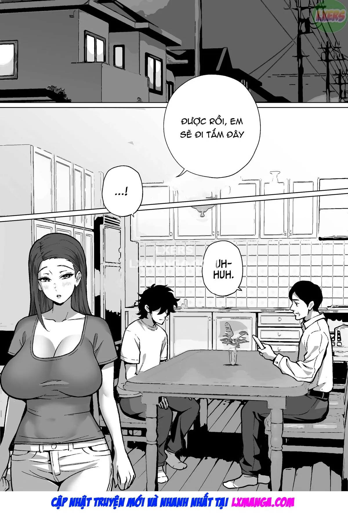 HentaiVN.net - Ảnh 4 - Bakunyuu Mama wa Zetsurin Gimusuko wo Benkyou ni Shuuchuu Suru tame Karada de Sukiri Saseru - Oneshot