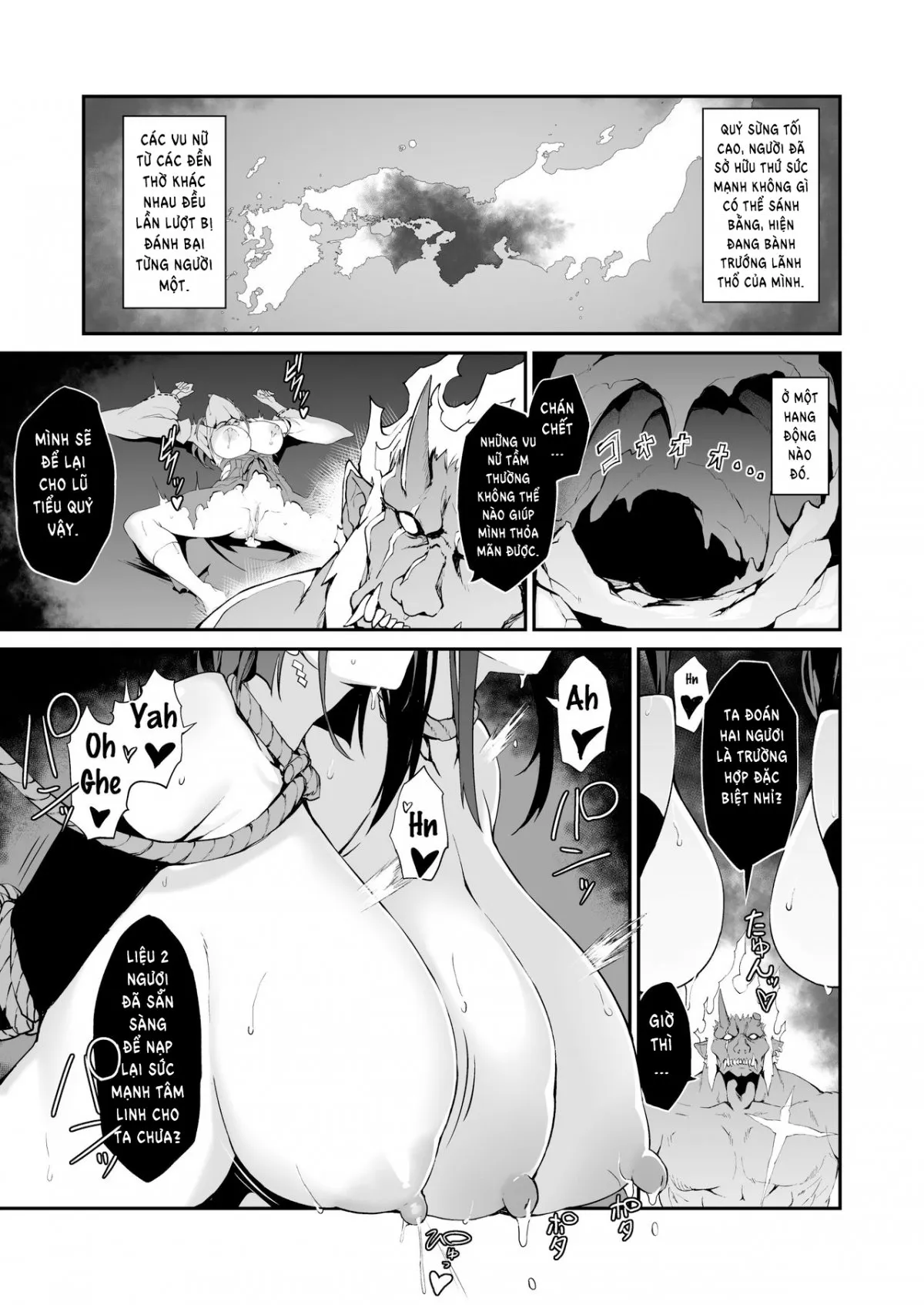 HentaiVN.net - Ảnh 31 - Sự sa ngã của 2 nàng vu nữ [Reijoku no Ikusamiko] - Oneshot