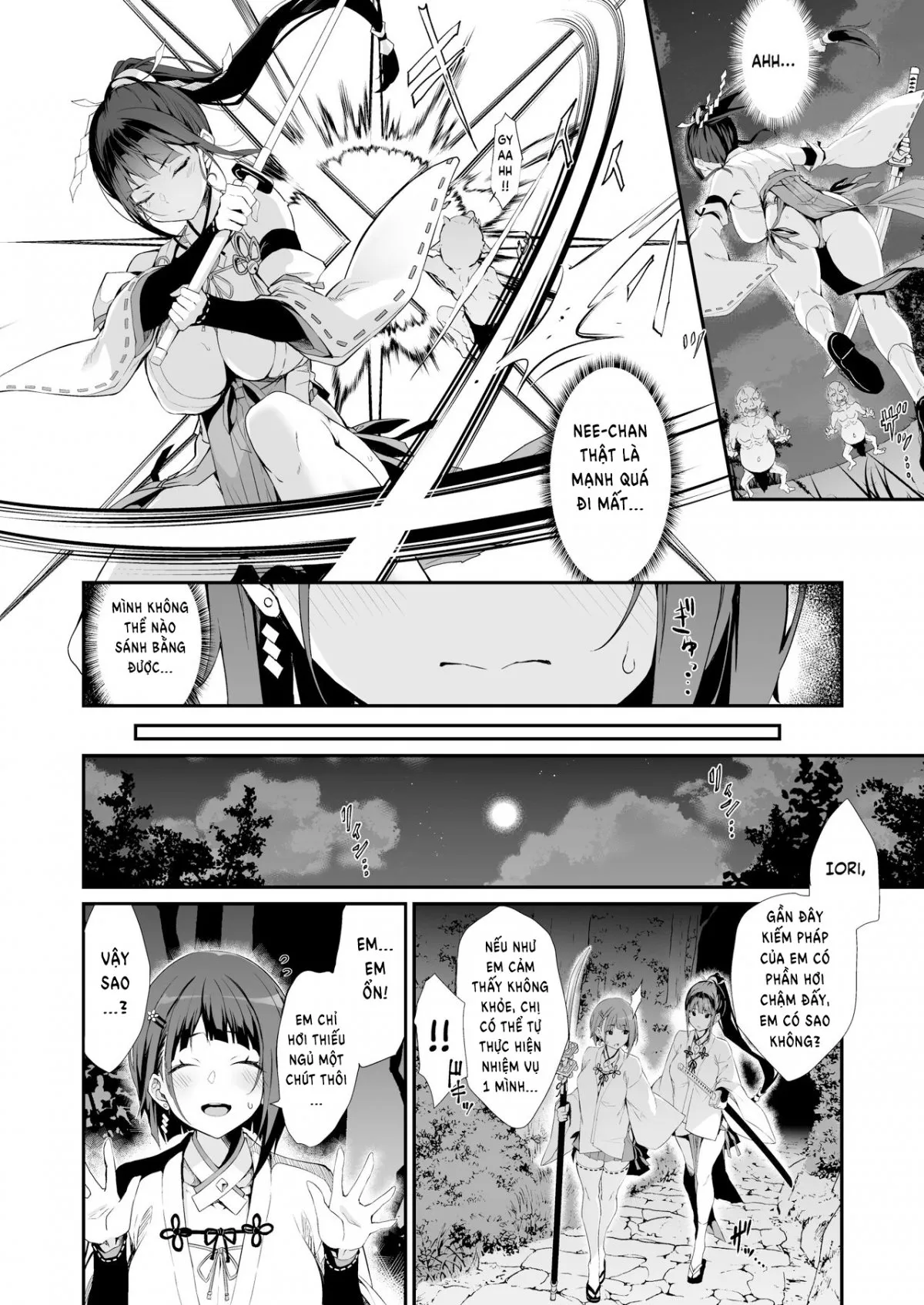 HentaiVN.net - Ảnh 6 - Sự sa ngã của 2 nàng vu nữ [Reijoku no Ikusamiko] - Oneshot