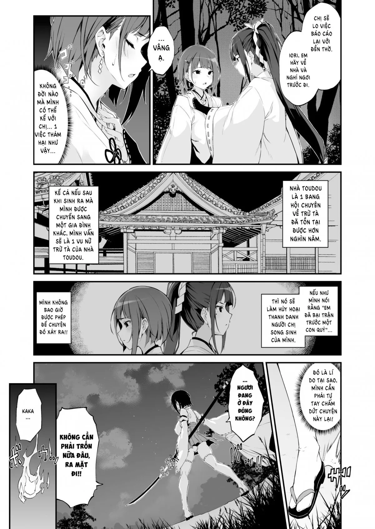 HentaiVN.net - Ảnh 7 - Sự sa ngã của 2 nàng vu nữ [Reijoku no Ikusamiko] - Oneshot