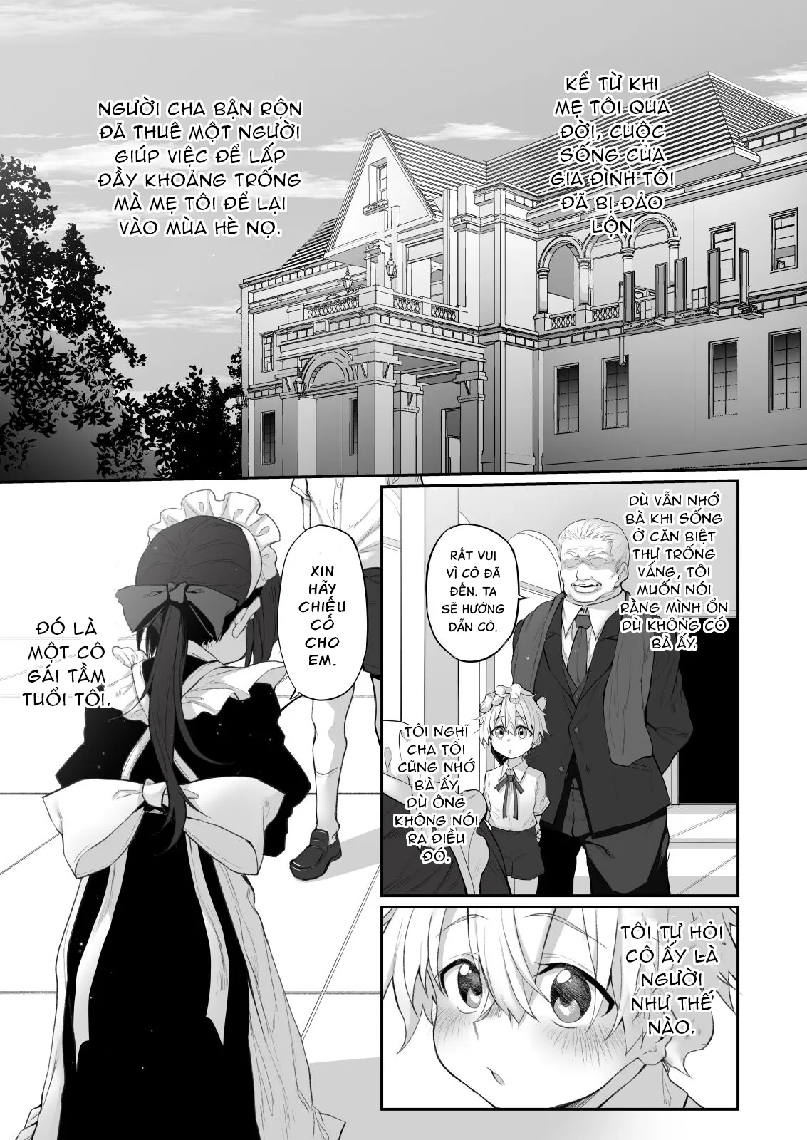 HentaiVN.net - Ảnh 3 - Boku no Hatsukoi Maid ga Otou-sama ni Netorareru Riyuu ga Nai || Mối tình đầu với cô hầu gái [初恋メイド～僕の初恋メイドがお父様に寝取られる理由がない～] - Oneshot