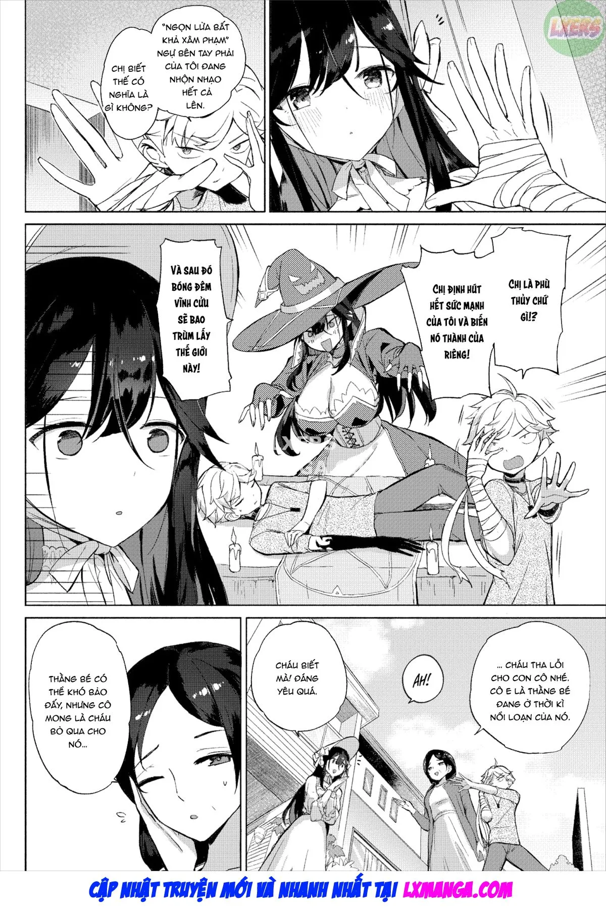 HentaiVN.net - Ảnh 3 - Tonari no Majo ni Ki o Tsukero! - Oneshot