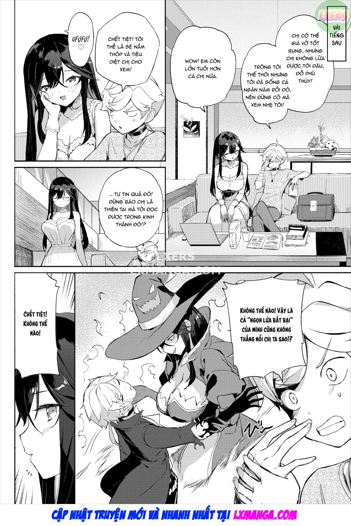 HentaiVN.net - Ảnh 5 - Tonari no Majo ni Ki o Tsukero! - Oneshot