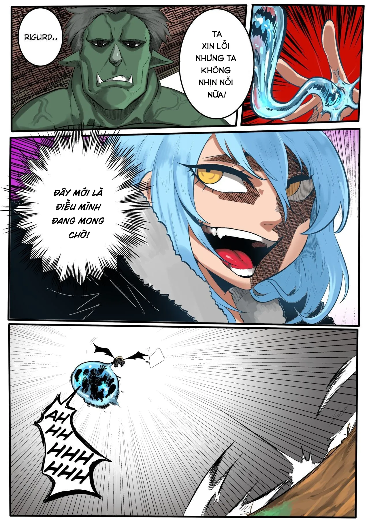 HentaiVN.net - Ảnh 7 - Ngày mà tôi được đầu thai thành phò slime [That Time I Got Reincarnated as a Bitchy Slime] - Oneshot ( có màu )