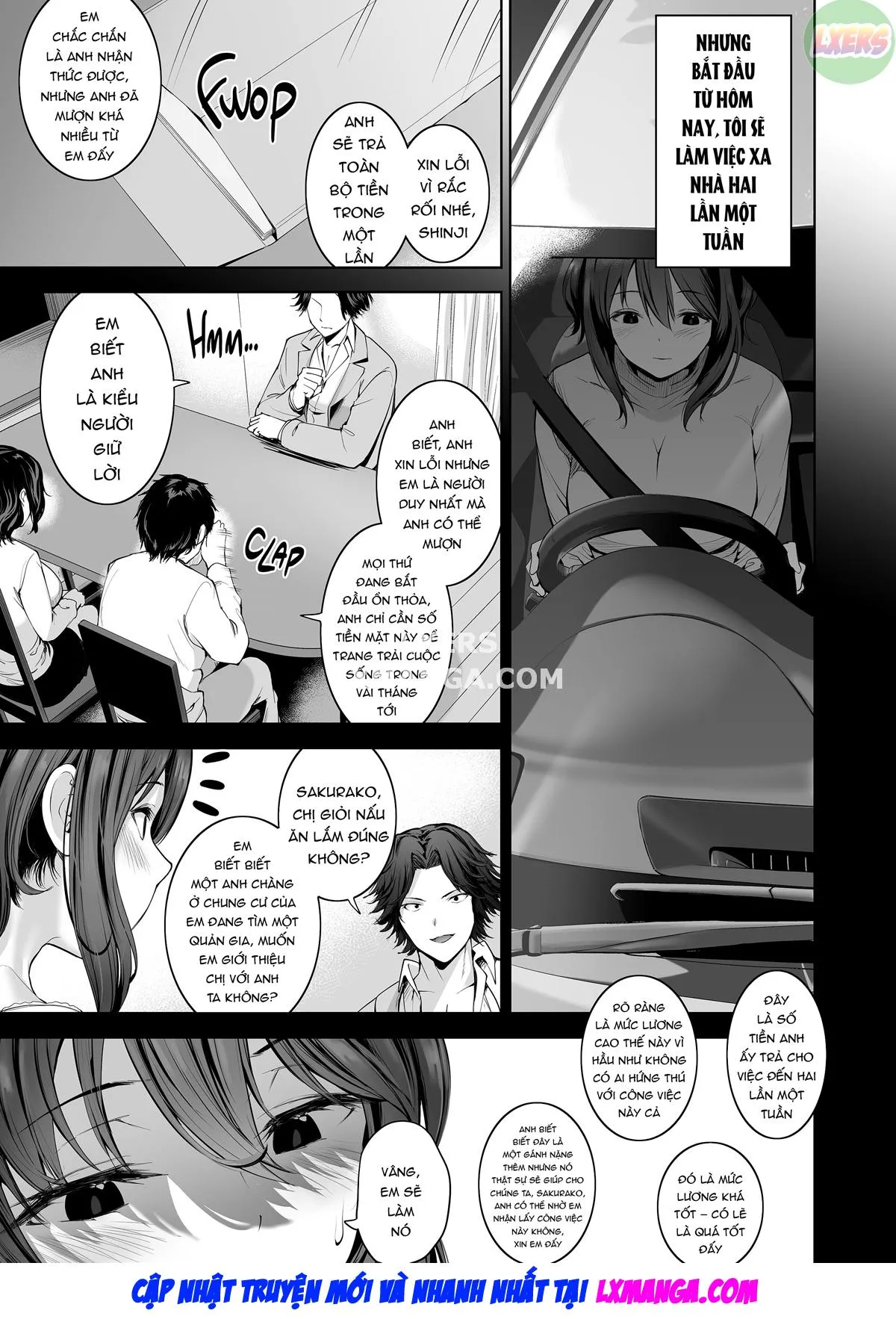 HentaiVN.net - Ảnh 7 - Gitei no Kaseifu o Suru Hitozuma Otto no Shiranai Aida ni Netorarete yuku Hibi - Oneshot