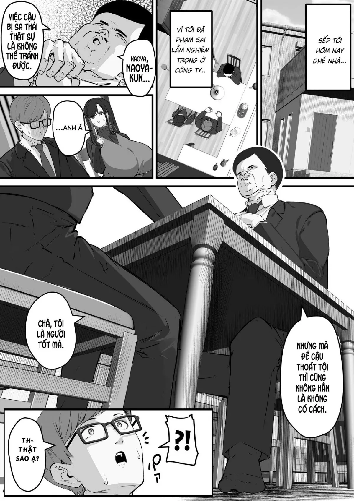 HentaiVN.net - Ảnh 5 - Vợ tôi làm cái bồn chứa tinh cho thằng ranh con dâm tặc [Tare Deka Chounyuu no Hitozuma wa Chibi Erogaki no Nikubenki, My Big Titted Sagging Wife Is The Meat Toilet Of A Pipsqueak Pervert Brat] - Oneshot
