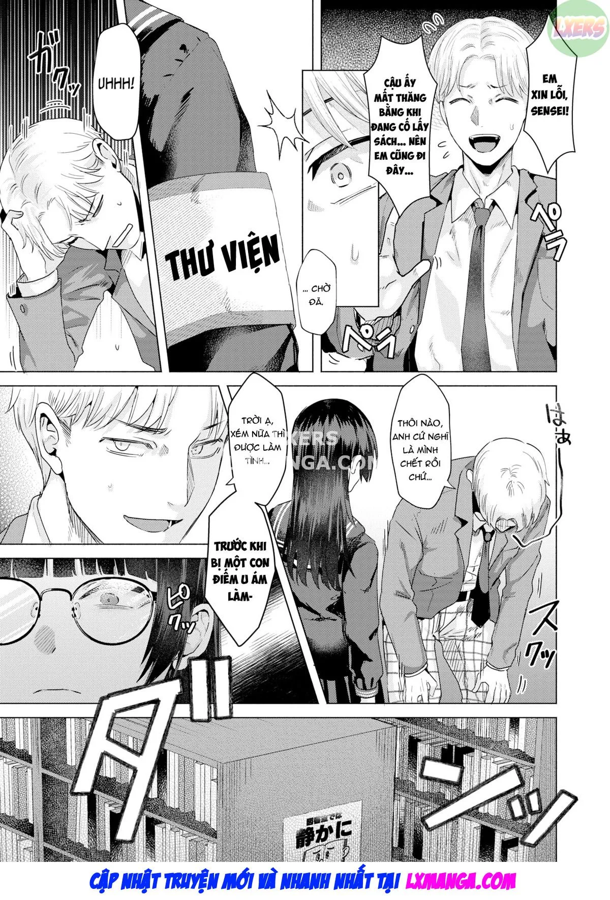 HentaiVN.net - Ảnh 4 - Toshoshitsu no Shimi - Oneshot