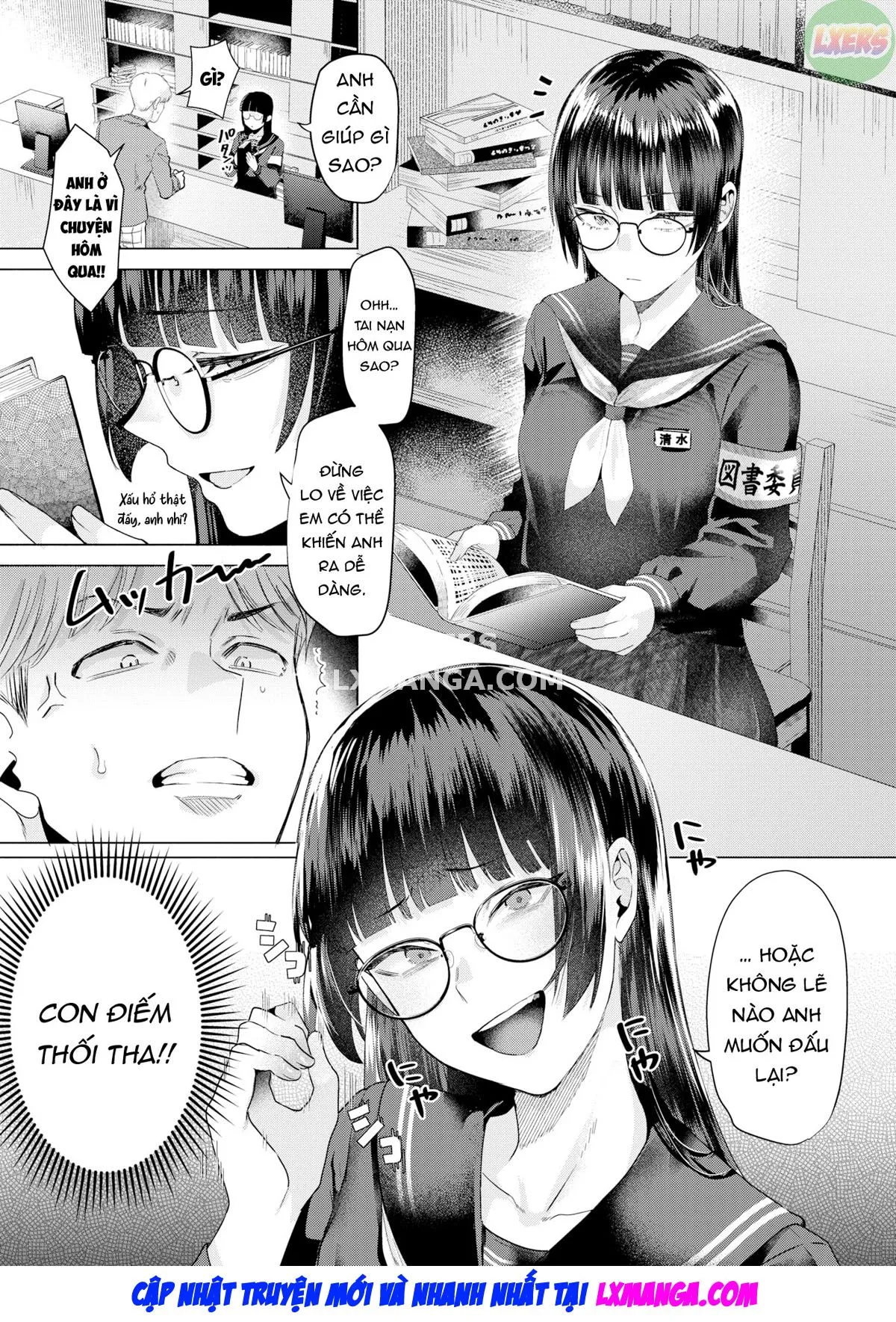 HentaiVN.net - Ảnh 9 - Toshoshitsu no Shimi - Oneshot