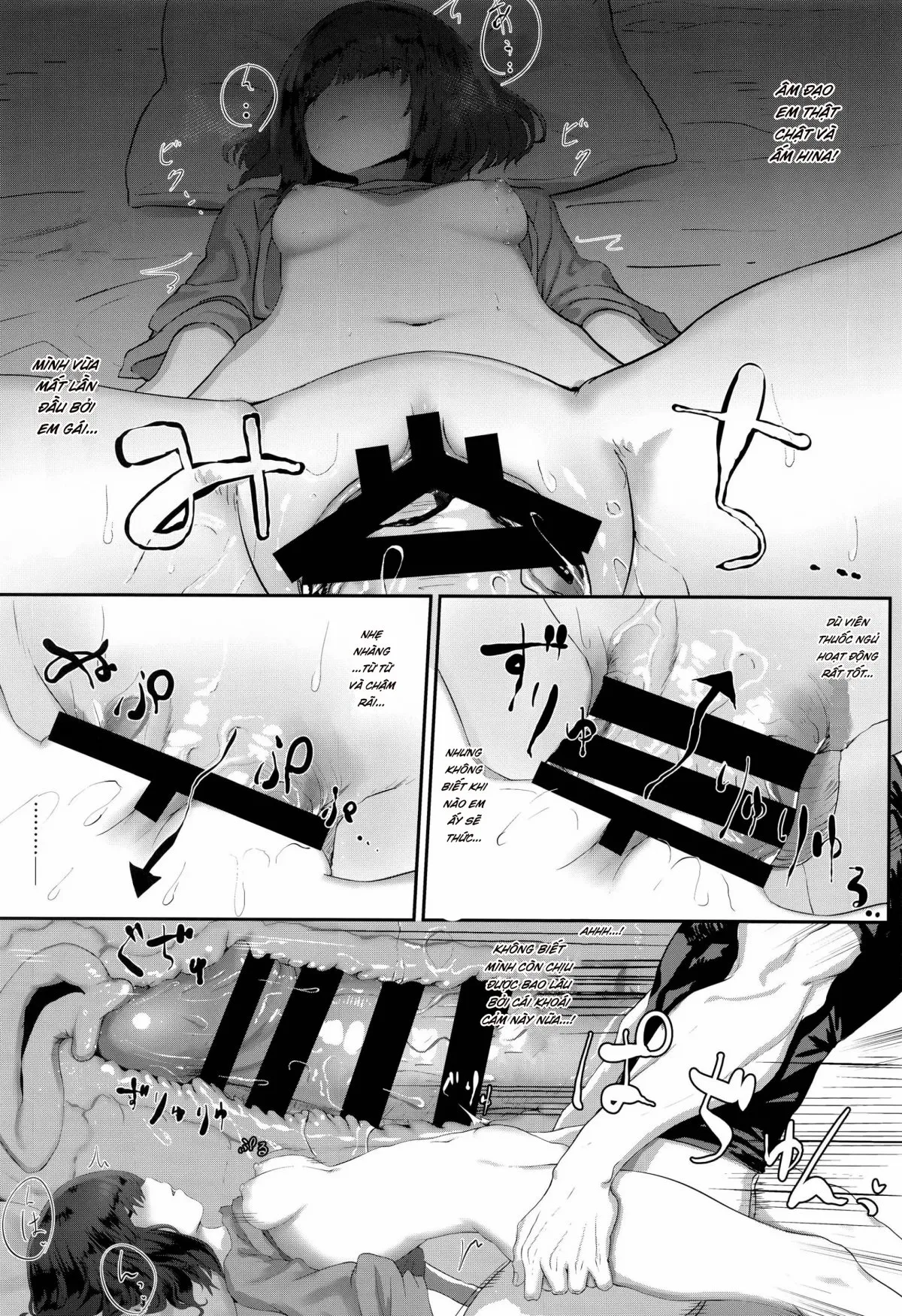HentaiVN.net - Ảnh 9 - Tôi đánh thuốc rape em gái - Oneshot