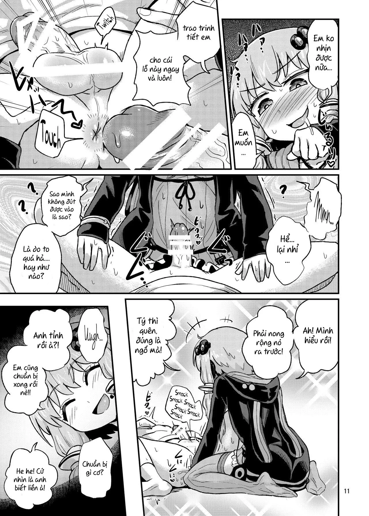 HentaiVN.net - Ảnh 12 - Futanari Yukari-san ni Gyaku Anal Choukyou Sareru Hon - Oneshot