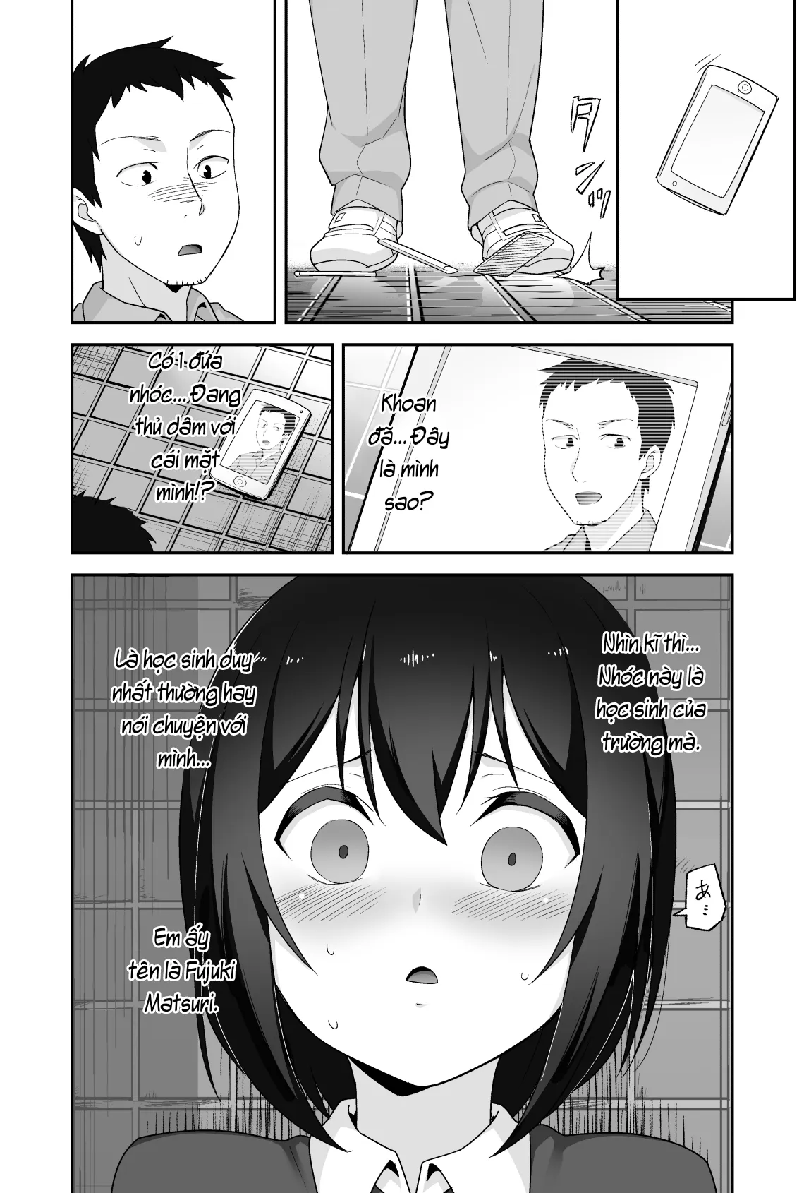 HentaiVN.net - Ảnh 4 - Anh bảo vệ may mắn và em học sinh xui xẻo. [Doeroi Shota ga Ore no Yome ~Kenage na Seiyoku Shori Gangu~] - Chap 1: Bắt quả tang nha.
