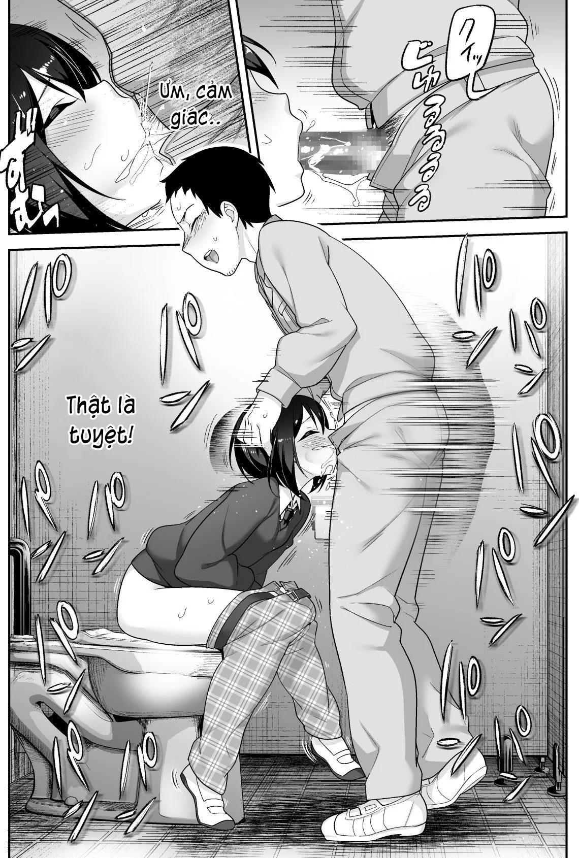 HentaiVN.net - Ảnh 8 - Anh bảo vệ may mắn và em học sinh xui xẻo. [Doeroi Shota ga Ore no Yome ~Kenage na Seiyoku Shori Gangu~] - Chap 2: Tập bú cu.