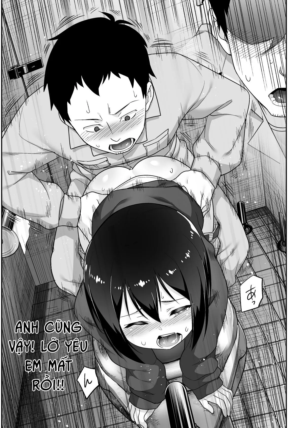HentaiVN.net - Ảnh 9 - Anh bảo vệ may mắn và em học sinh xui xẻo. [Doeroi Shota ga Ore no Yome ~Kenage na Seiyoku Shori Gangu~] - Chap 3: Hăng máu.