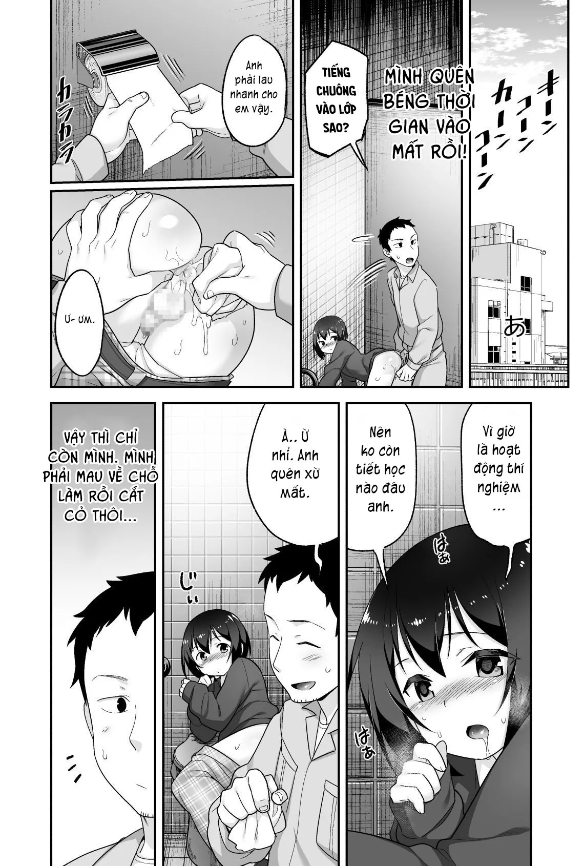 HentaiVN.net - Ảnh 16 - Anh bảo vệ may mắn và em học sinh xui xẻo. [Doeroi Shota ga Ore no Yome ~Kenage na Seiyoku Shori Gangu~] - Chap 3: Hăng máu.