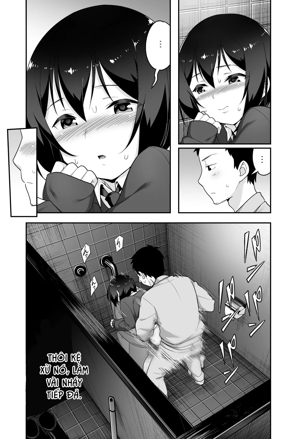 HentaiVN.net - Ảnh 17 - Anh bảo vệ may mắn và em học sinh xui xẻo. [Doeroi Shota ga Ore no Yome ~Kenage na Seiyoku Shori Gangu~] - Chap 3: Hăng máu.