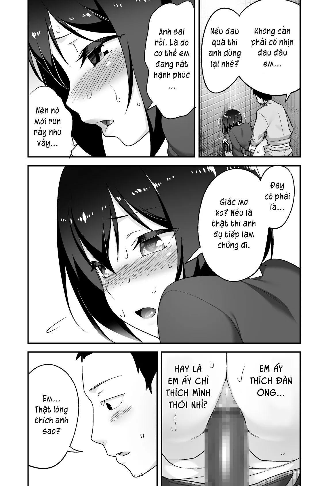 HentaiVN.net - Ảnh 3 - Anh bảo vệ may mắn và em học sinh xui xẻo. [Doeroi Shota ga Ore no Yome ~Kenage na Seiyoku Shori Gangu~] - Chap 3: Hăng máu.