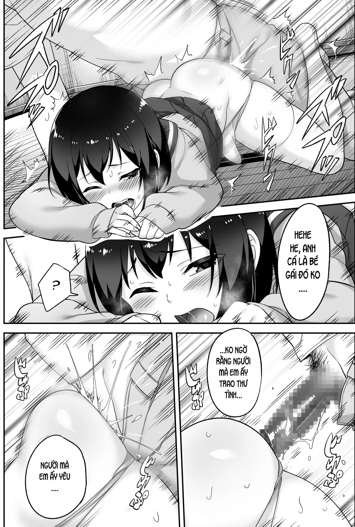 HentaiVN.net - Ảnh 9 - Anh bảo vệ may mắn và em học sinh xui xẻo. [Doeroi Shota ga Ore no Yome ~Kenage na Seiyoku Shori Gangu~] - Chap 4: Eww, anh ghen?
