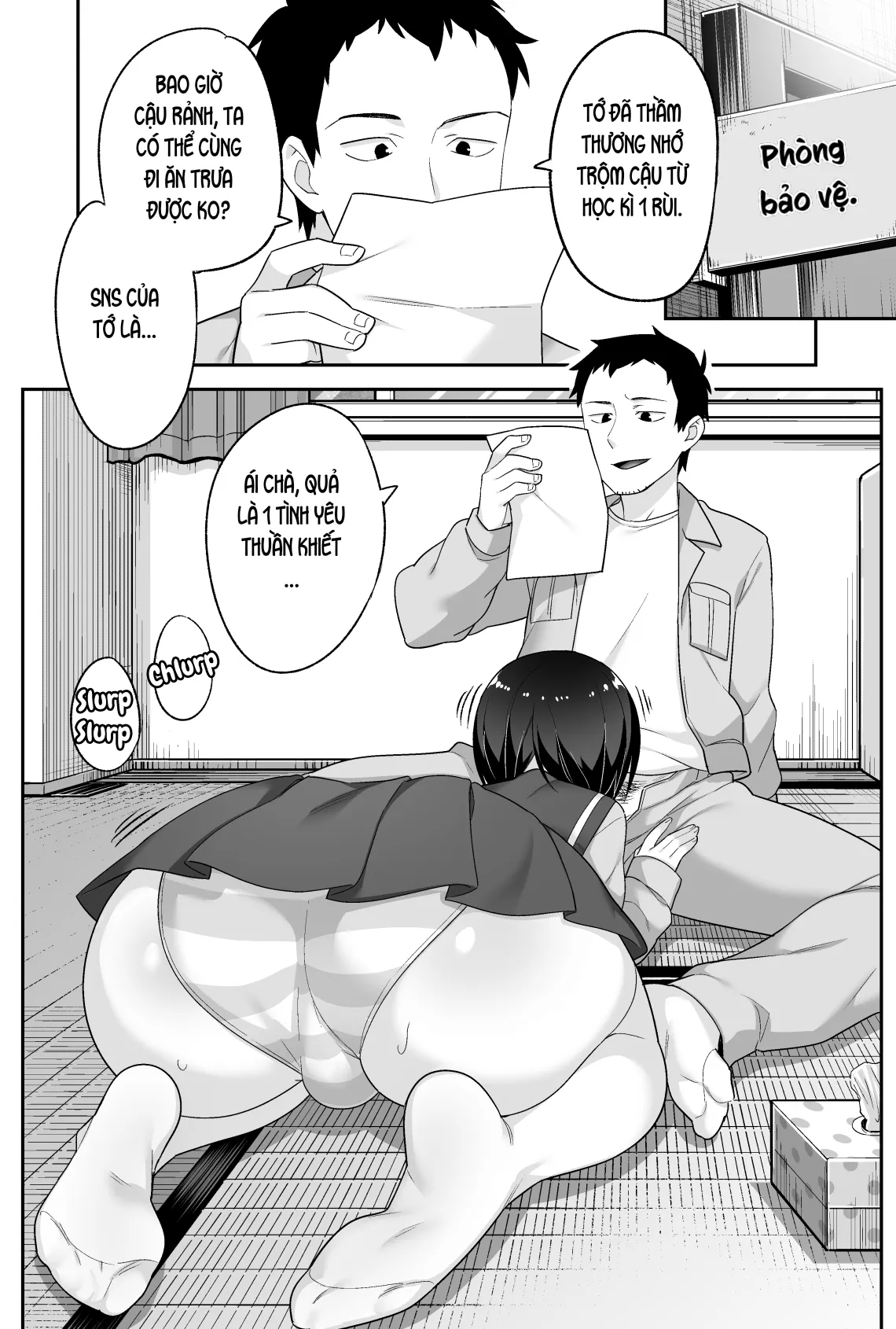 HentaiVN.net - Ảnh 5 - Anh bảo vệ may mắn và em học sinh xui xẻo. [Doeroi Shota ga Ore no Yome ~Kenage na Seiyoku Shori Gangu~] - Chap 4: Eww, anh ghen?
