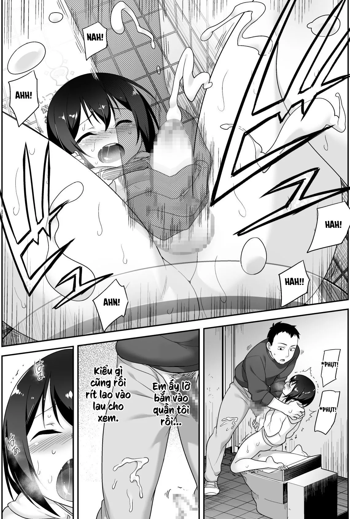 HentaiVN.net - Ảnh 18 - Anh bảo vệ may mắn và em học sinh xui xẻo. [Doeroi Shota ga Ore no Yome ~Kenage na Seiyoku Shori Gangu~] - Chap 5: Yêu anh, yêu em 3000.