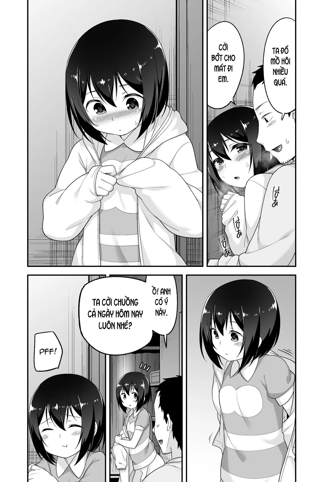 HentaiVN.net - Ảnh 13 - Anh bảo vệ may mắn và em học sinh xui xẻo. [Doeroi Shota ga Ore no Yome ~Kenage na Seiyoku Shori Gangu~] - Chap 6: Kết thúc + chap bonus.