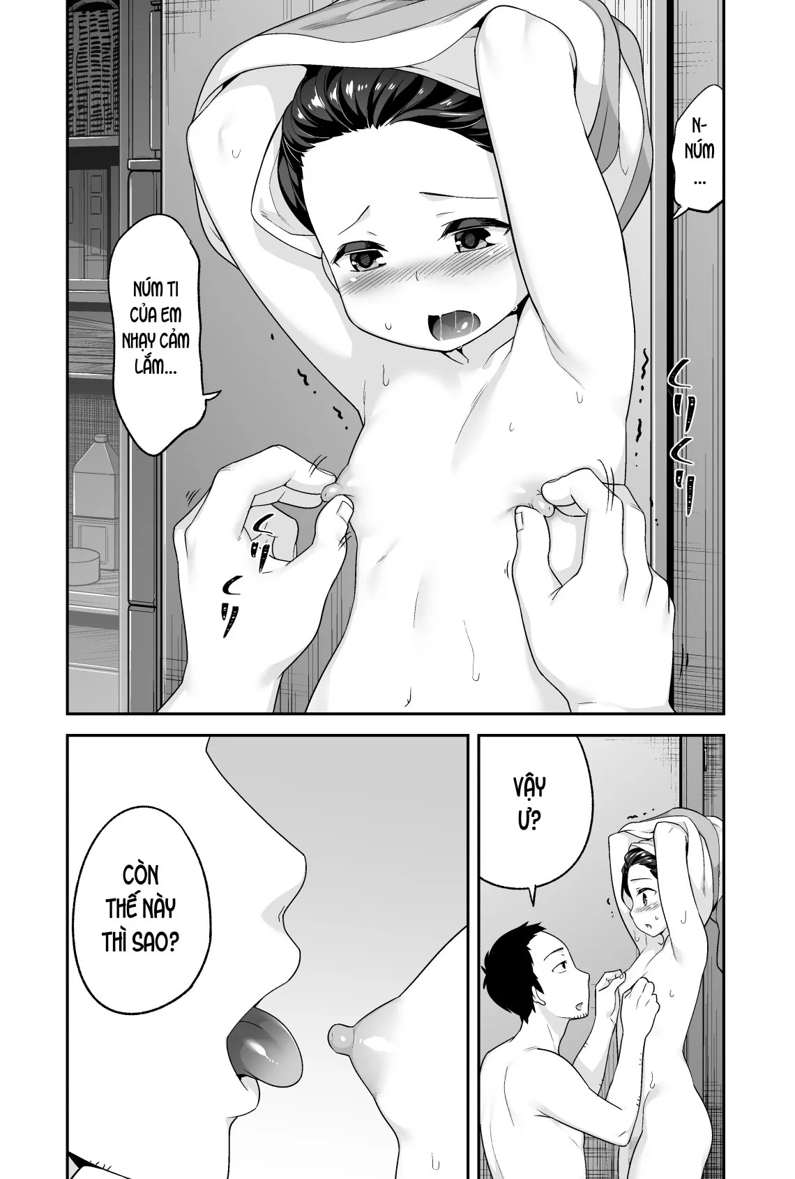 HentaiVN.net - Ảnh 15 - Anh bảo vệ may mắn và em học sinh xui xẻo. [Doeroi Shota ga Ore no Yome ~Kenage na Seiyoku Shori Gangu~] - Chap 6: Kết thúc + chap bonus.